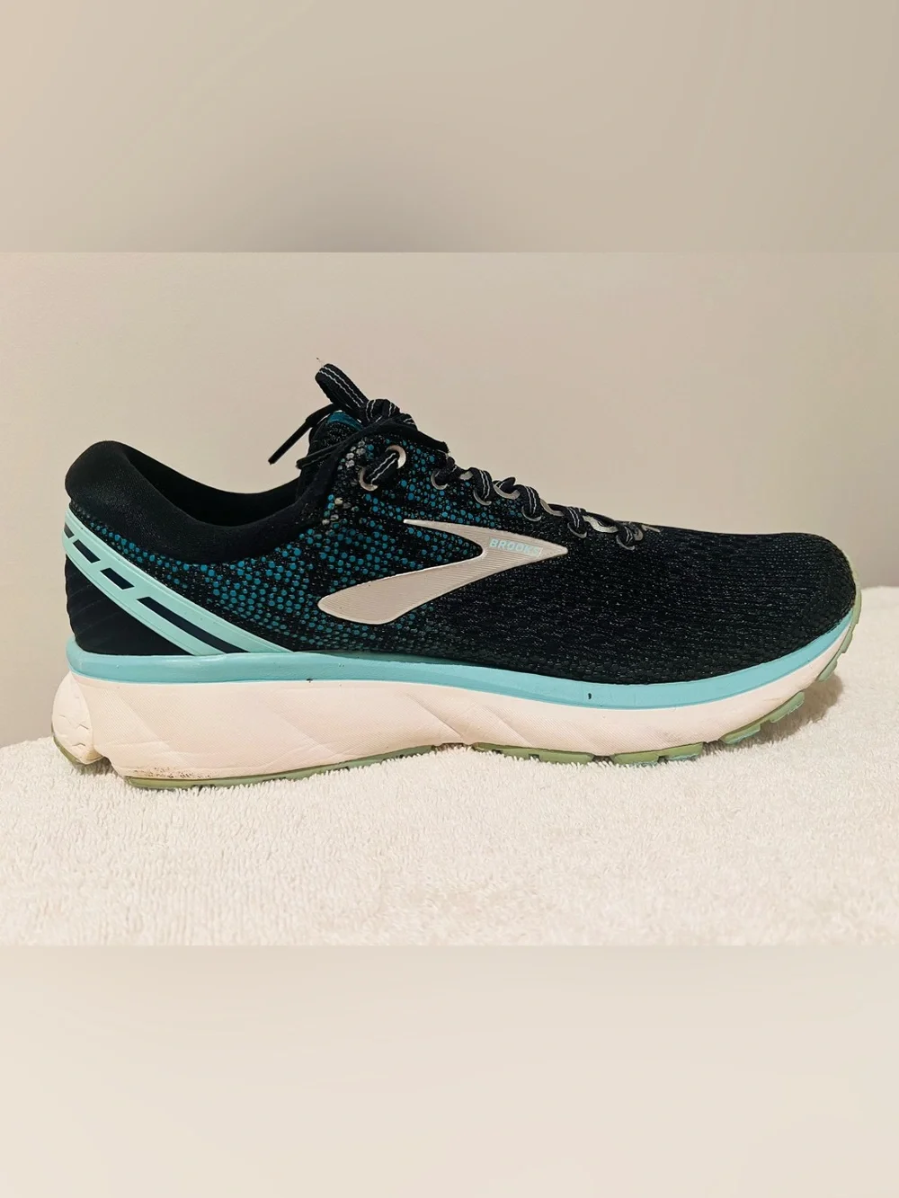 Brooks Ghost 11 Running Shoes Women’s Size 9.5 Blue Navy/Aqua 1202771B493